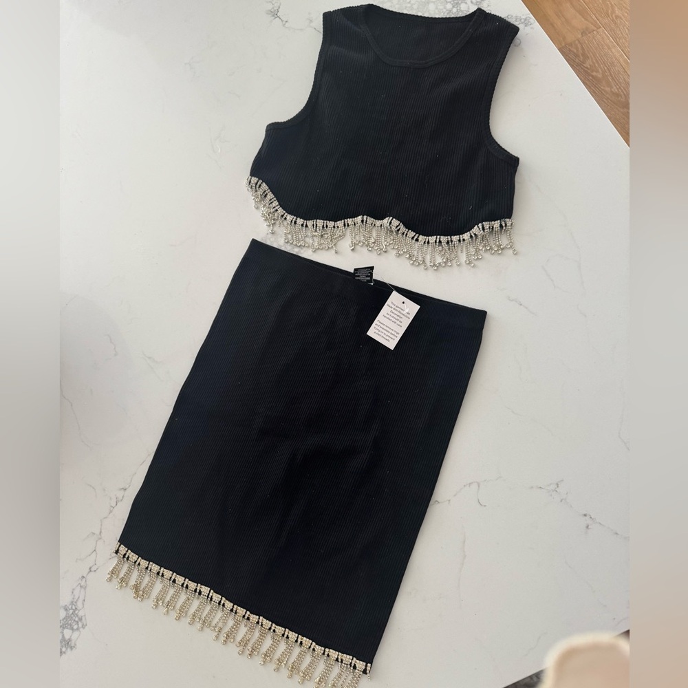 Two Piece Rhinestone Set